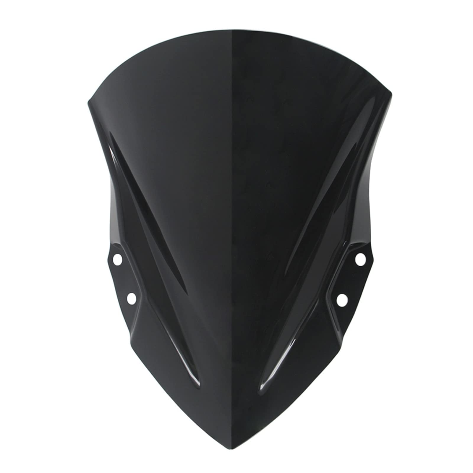 Windschutzscheibe Windschutz Für Kawasaki Für Ninja250 Für Ninja400 2018-2022 Spoiler Deflektor Windschild Windabwei(Dark Smoke) von DZSQWETYU