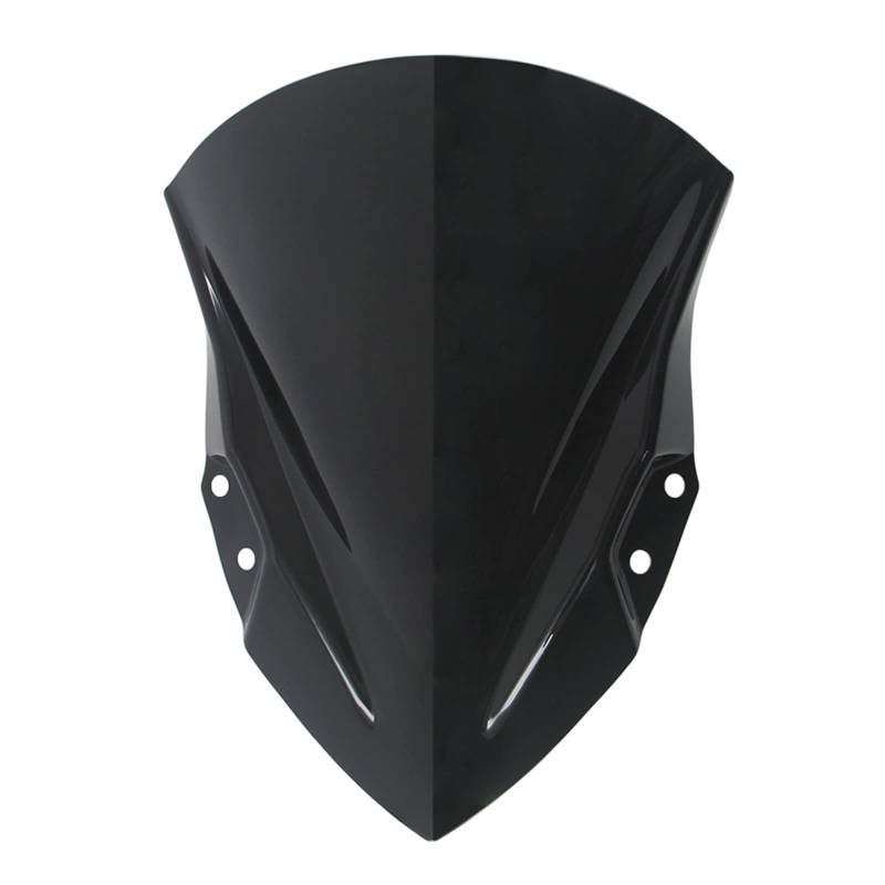 Windschutzscheibe Windschutz Für Kawasaki Für Ninja250 Für Ninja400 2018-2022 Spoiler Deflektor Windschild Windabwei(Dark Smoke) von DZSQWETYU