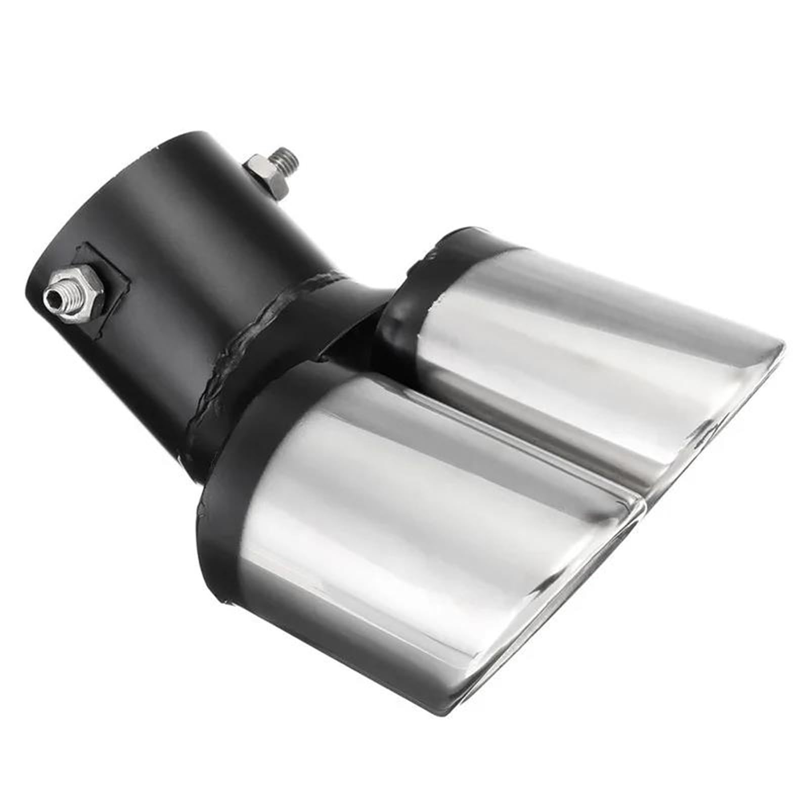 Auspuffrohr 62mm Universal Auto Schalldämpfer Rohr Schwanz Edelstahl Gebogene Doppel Outlet Auspuff Spitze Einlass Auto Dekoration Chrom Endrohr Echappement Voiture Silencieux Auspuffrohr 62mm Universal Auto Schalldämpfer Rohr Schwanz Edelstahl Gebogene Doppel Outlet Auspuff Spitze Einlass Auto Dekoration Chrom Endrohr Echappement Voiture Silencieux von DZSYANJIASM