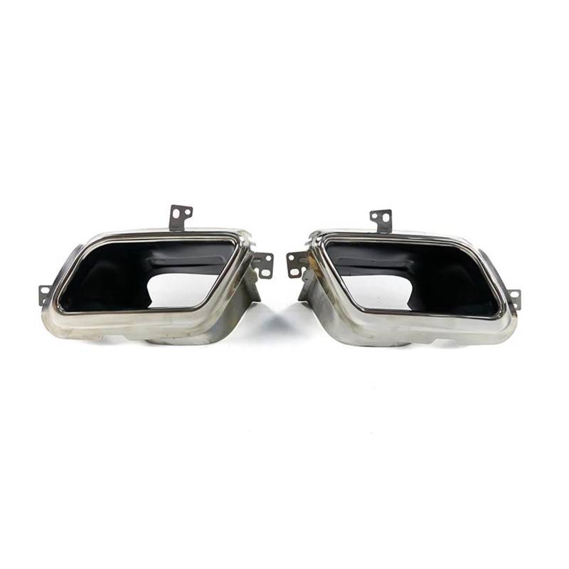 Auspuffrohr Auto Auspuffrohr Platz Schalldämpfer Schwanz Kehle Rohr Für Land Für Rover LR093575 LR093596 Auto Zubehör Echappement Voiture Silencieux(A pair silver) von DZSYANJIASM