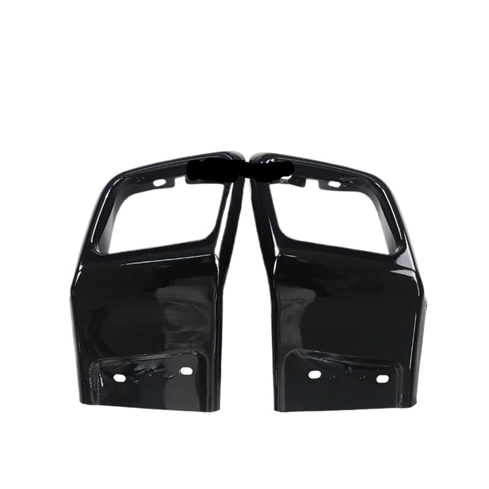 Auspuffrohr Auto-Auspuffrohr quadratisch Schalldämpfer Endrohr für Range für Rover Dynamiv Style L538 Heckstoßstangen-Auspuffrohr Echappement Voiture Silencieux(Schwarz) von DZSYANJIASM