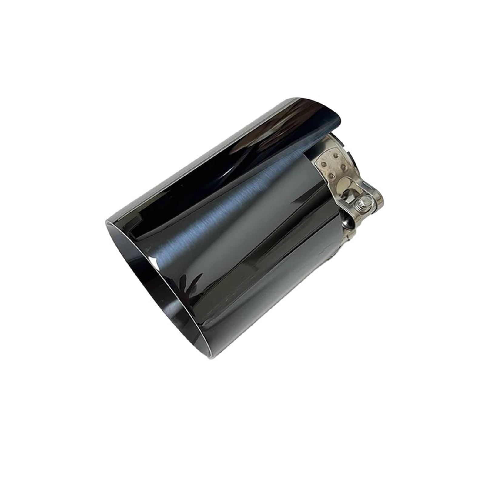 Auspuffrohr Autoteile Auspuffrohr Endrohr Schalldämpfer Schwanzrohr Edelstahl Titan schwarz Be für M5 M2 M3 M4 M6 Echappement Voiture Silencieux(Black 63mm-89mm) von DZSYANJIASM