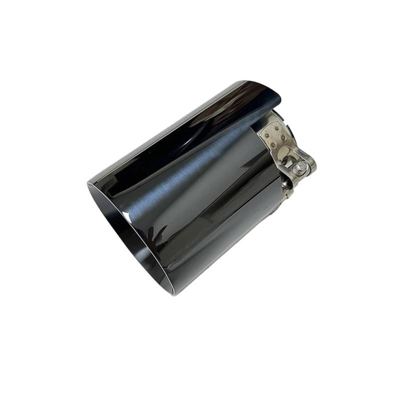 Auspuffrohr Autoteile Auspuffrohr Endrohr Schalldämpfer Schwanzrohr Edelstahl Titan schwarz Be für M5 M2 M3 M4 M6 Echappement Voiture Silencieux(Black 63mm-89mm) von DZSYANJIASM