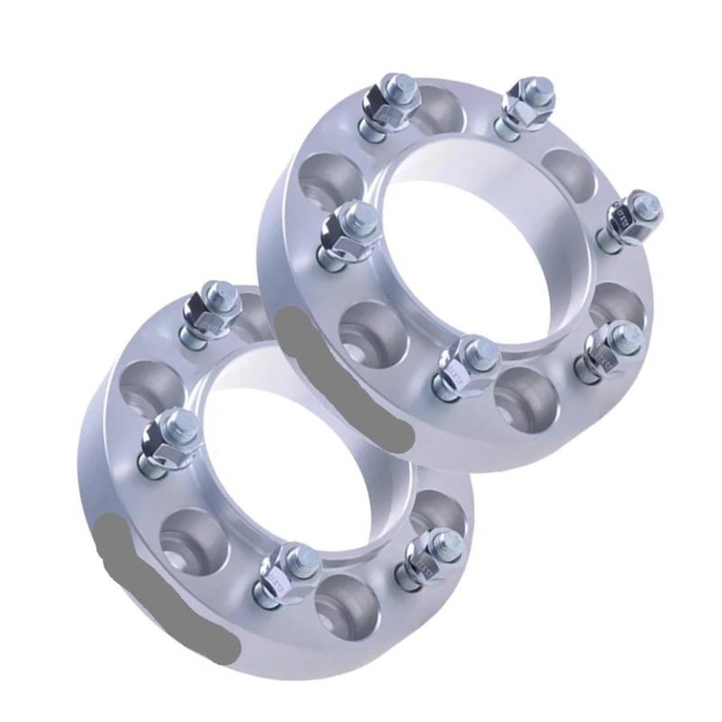 Wheel Spacers 2 STÜCKE 6x139,7 100,1 12 * 1,5 Aluminium Auto Rad Spacer Adapter Für P-Series Spurplatten Spurverbreiterung(2PCS Silver 35mm) von DZSYANJIASM