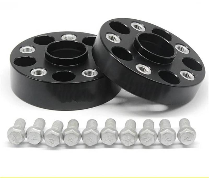 Wheel Spacers 2 Stück PCD 5x114,3 oder 70,6 oder 63,4 mm Spurverbreiterung Adapter 25/30/35 mm 5 Lug für Ford für Mustang M1/2 oder M14x1,5 Spurplatten Spurverbreiterung(30mm CB 70.6 M1-2) von DZSYANJIASM