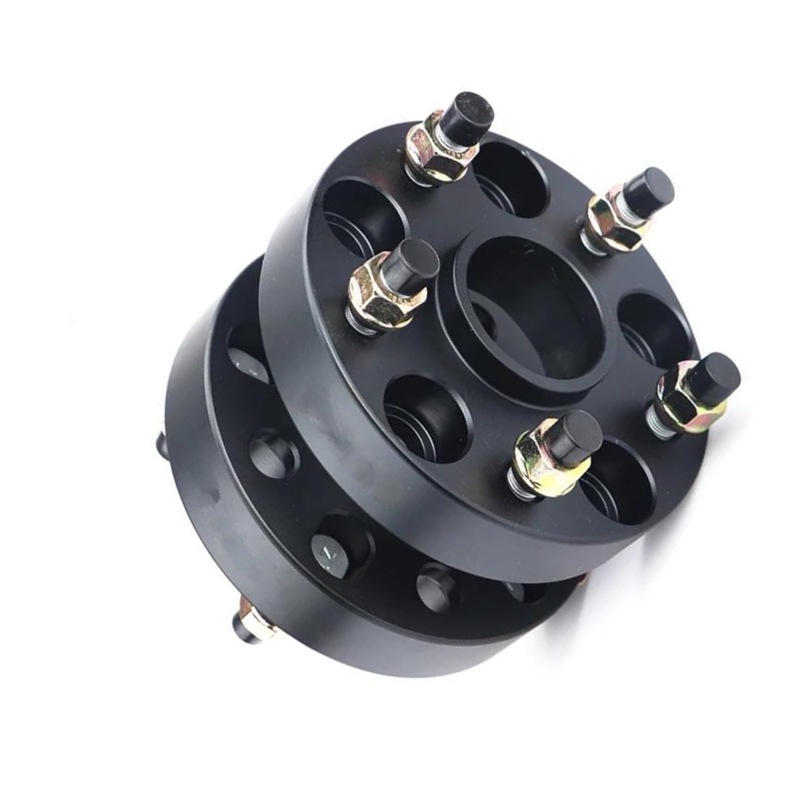 Wheel Spacers 2 stück 15/20/25/30mm Spurverbreiterungen Conversion Adapter für PCD 5x114,3 zu 5x100 5x108 5x112 5x120 5x130 Für A5 Spurplatten Spurverbreiterung(2PCS 50mm Black) von DZSYANJIASM