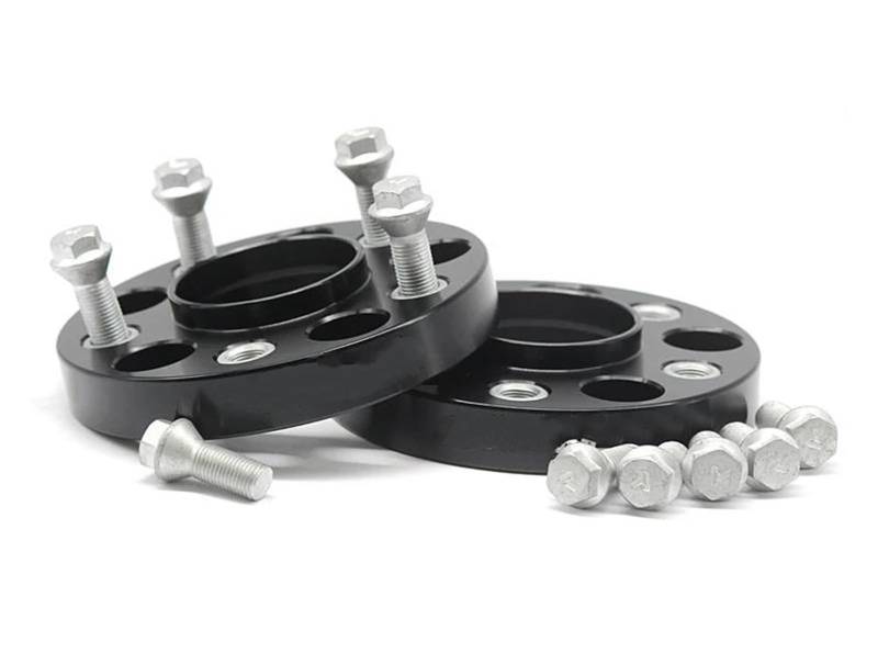 Wheel Spacers 2 stück 20/25/30/35/50mm Aluminium Legierung CNC spurverbreiterungen PCD 5x100 CB 57,1 für TT für A2 A1 A3 Spurplatten Spurverbreiterung(2PCS 45mm Black) von DZSYANJIASM
