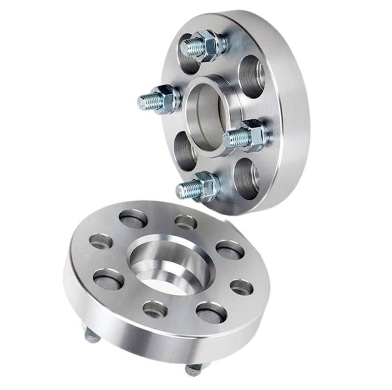 Wheel Spacers 2 stück PCD 4x100 Zentrum Loch 54,1mm Rad Geschmiedet Spacer Adapter für picanto Flansch Dichtung M12x1.5 Spurplatten Spurverbreiterung(2PCS 20mm Silver) von DZSYANJIASM