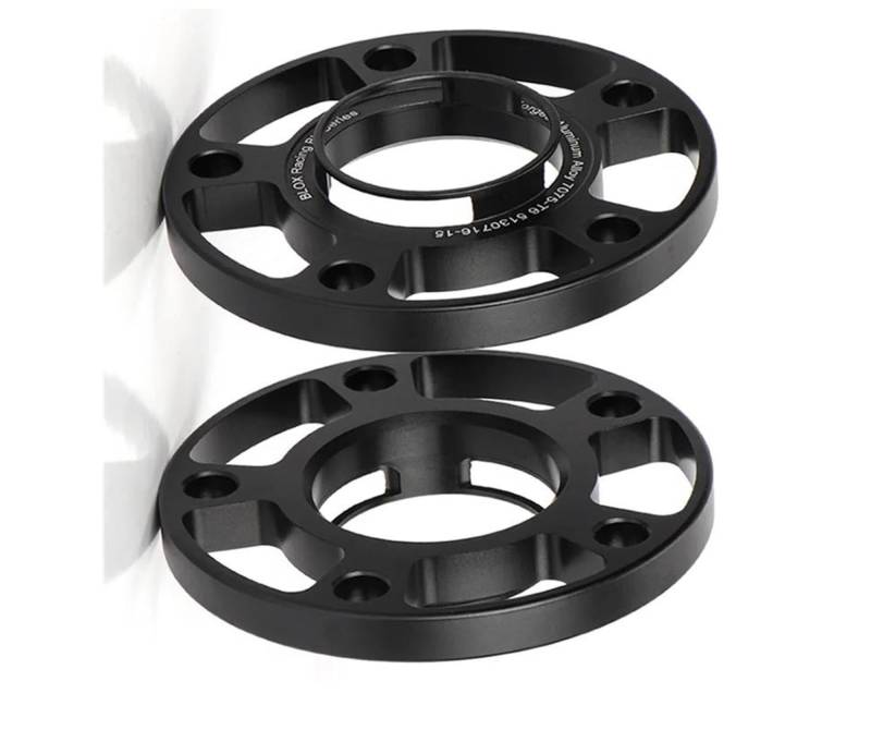 Wheel Spacers 2-teiliger 12/15/20mm 7075 Aluminium Schmiederad Adapter Distanzstück PCD 5x130 CB = 71,6mm (ID = OD) für Cayenne Spurplatten Spurverbreiterung(2PCS 15mm) von DZSYANJIASM