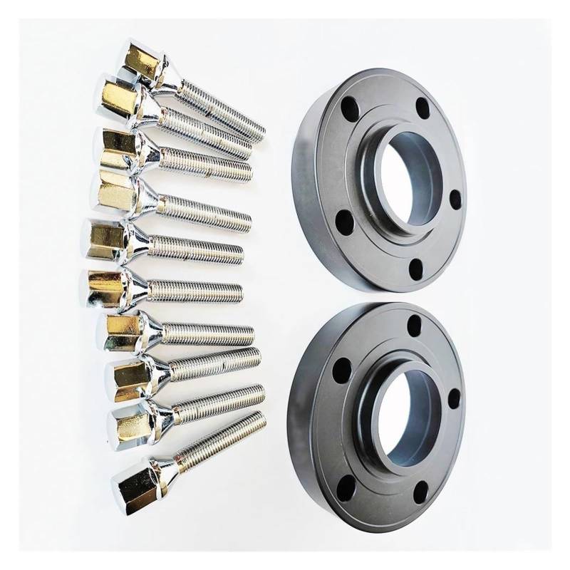 Wheel Spacers 20mm 5 * 112 Spurverbreiterung mit Kegel Radbolzen M14 * 1,25 Centric 66,6 Spurverbreiterungen für Cabrio Spurplatten Spurverbreiterung(20mm Silver Spacer) von DZSYANJIASM