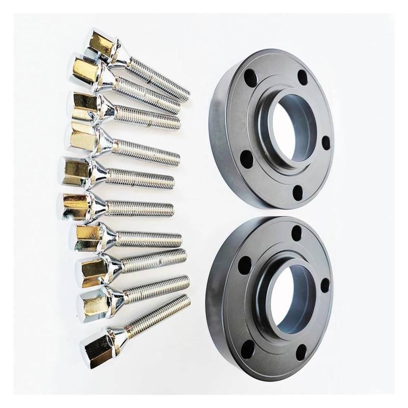 Wheel Spacers 20mm 5 * 112 Spurverbreiterung mit Kegel Radbolzen M14 * 1,25 Centric 66,6 Spurverbreiterungen für Kupfer Spurplatten Spurverbreiterung(50coneSilver 14x1.25) von DZSYANJIASM