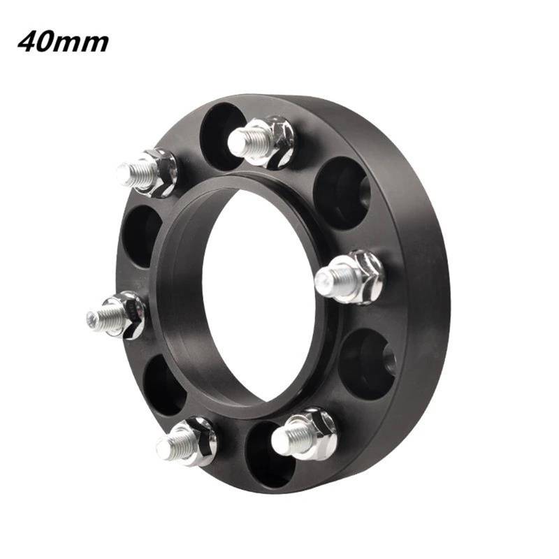 Wheel Spacers Embers Für Toyota Für Land Für Cruiser PCD 6X139.7 CB 95.1 M14X1.5 Geschmiedetes Aluminium Spurverbreiterungen Nabenadapter 2 Stück Spurplatten Spurverbreiterung(2PC Black 40MM) von DZSYANJIASM