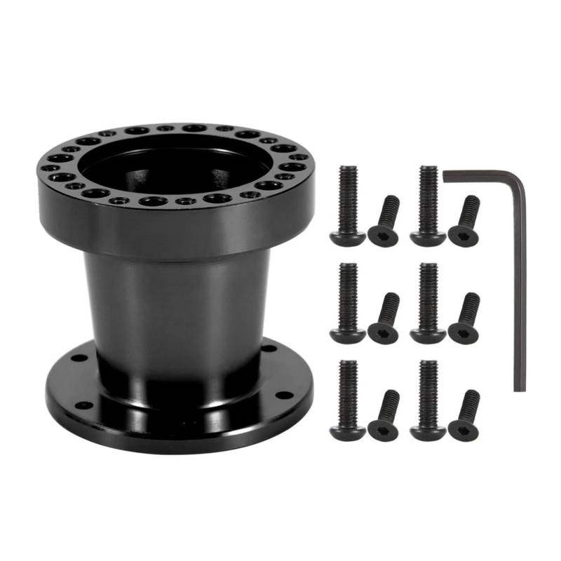 Wheel Spacers Lenkradnaben-Adapter-Kit 2 Farben 3-Zoll-Auto-Lenkradnabe Aluminium-Abstandshalter Lenkradnaben-Adapter-Kit mit Schraubenschlüssel Spurplatten Spurverbreiterung von DZSYANJIASM