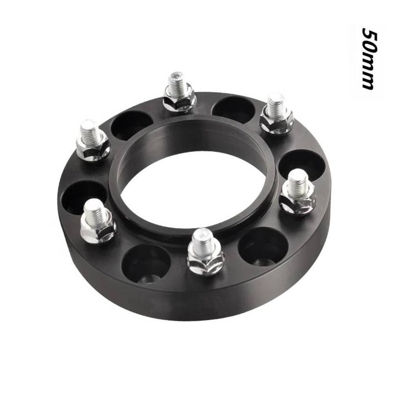 Wheel Spacers Spurverbreiterung Adapter PCD 6x139,7 CB 78,1mm M14X1.5 Für Chevy Für Cheyenne Für Silverado 1 stück Spurplatten Spurverbreiterung(1PC Black 50mm) von DZSYANJIASM