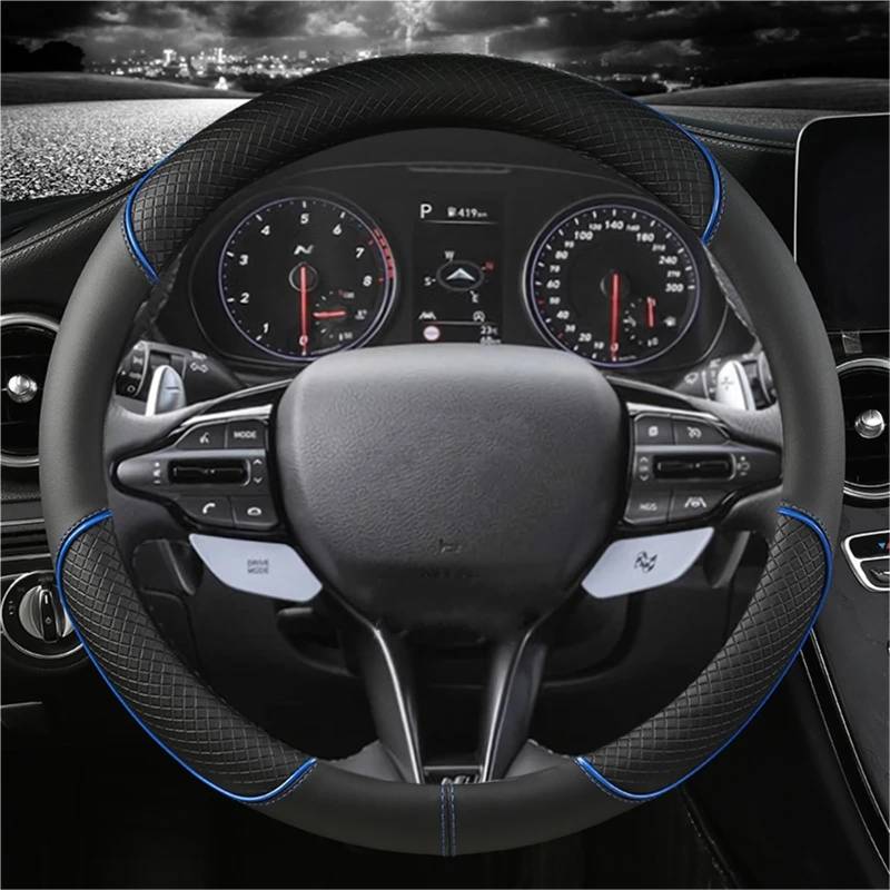 Lenkradbezug Für Hyundai Für Tucson Für Accent Für Elantra Für Santa Für Fe Für Creta Für Solaris Für Kona Autolenkradabdeckung, Autozubehör Auto Lenkradhülle(BEIGE O Shape) von DZSYINGCHUSM