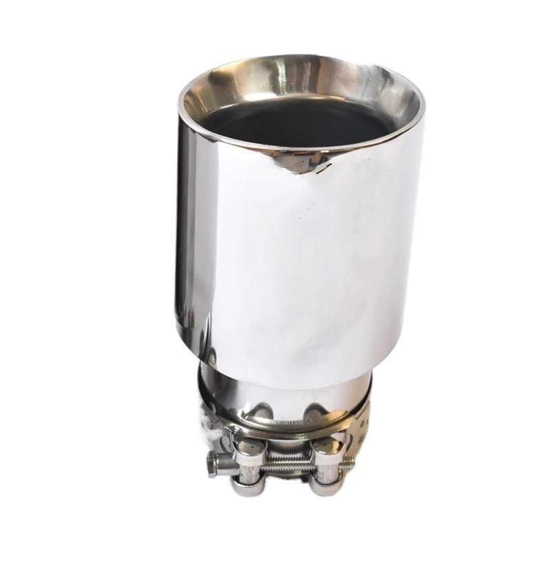 Auspuffblenden 1 PC Auto Edelstahl Universal Auspuff System Schalldämpfer Spitze End Rohr Auto Auspuff Spitze Für Mazda Auto Auspuffblende(ID 67 OD 89 MM) von DZSYOHFS