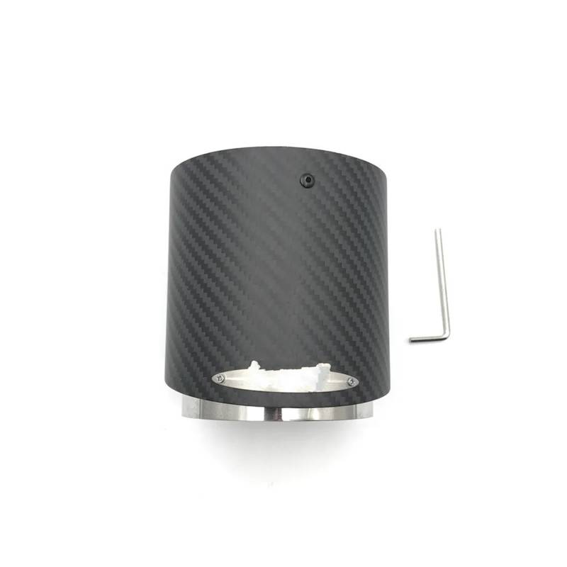 DZSYOHFS Auspuffblenden 1 PCS 3K Carbon Auspuff Tipps Für Mini Für Cooper Für S R55 R56 R57 R58 R59 R60 R61 F54 F56 F57 F60 Auto Auspuffblende(72-95MM Matt CF) von DZSYOHFS