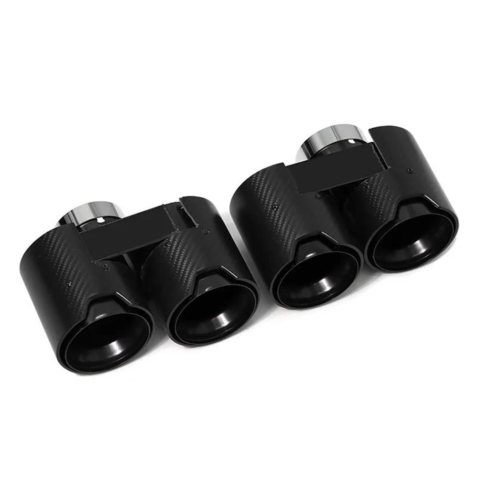 Auspuffblenden 1 Paar Quad-Auspuffendrohre Für G20 G21 320i 330i 330e 2020+ Upgrade Quad-Schalldämpfer-Endrohre Auspuffsystem Auto Auspuffblende(Carbon E) von DZSYOHFS