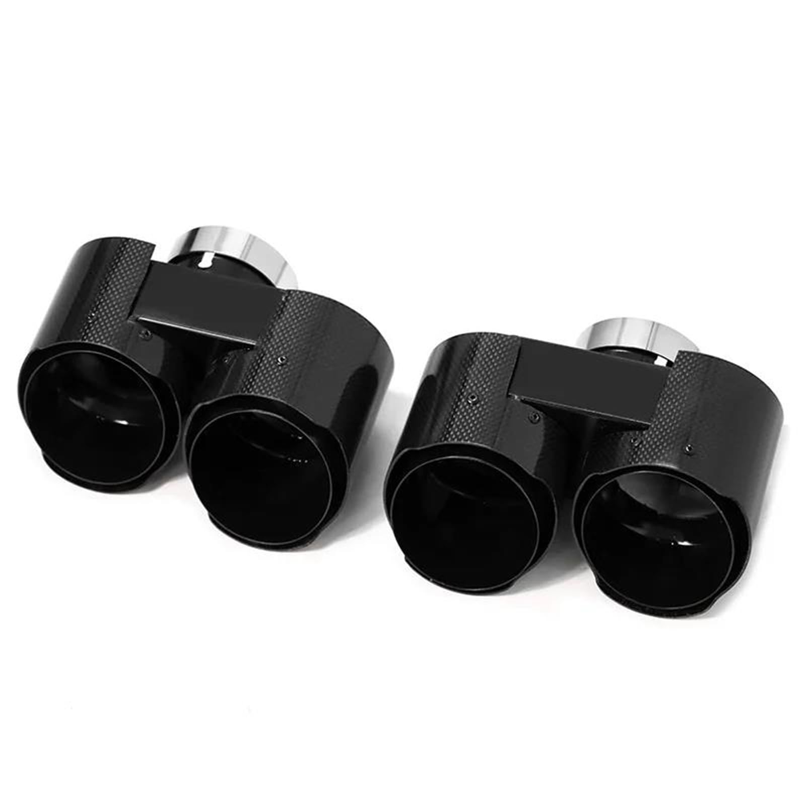 Auspuffblenden 1 Paar Quad-Auspuffendrohre Für G20 G21 320i 330i 330e 2020+ Upgrade Quad-Schalldämpfer-Endrohre Auspuffsystem Auto Auspuffblende(Carbon G) von DZSYOHFS