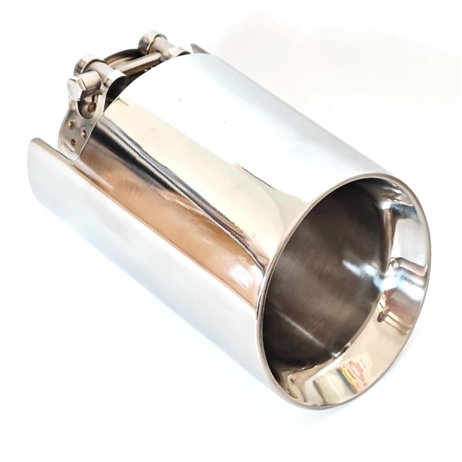 Auspuffblenden 1 Pcs Edelstahl Auto Auspuff Tipp System Universal Auspuffrohr Für 60mm 63mm Schalldämpfer Spitze Auto Auspuffblende(ID60MM OD101MM) von DZSYOHFS