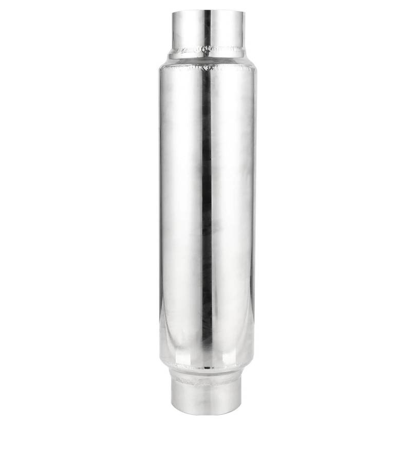 Auspuffblenden 1 Stücke Universal 3 "Edelstahl Auspuff Resonator Endrohr Schalldämpfer Auto Schalldämpfer Rohr Auspuff System 16 Zoll Länge Auto Auspuffblende von DZSYOHFS
