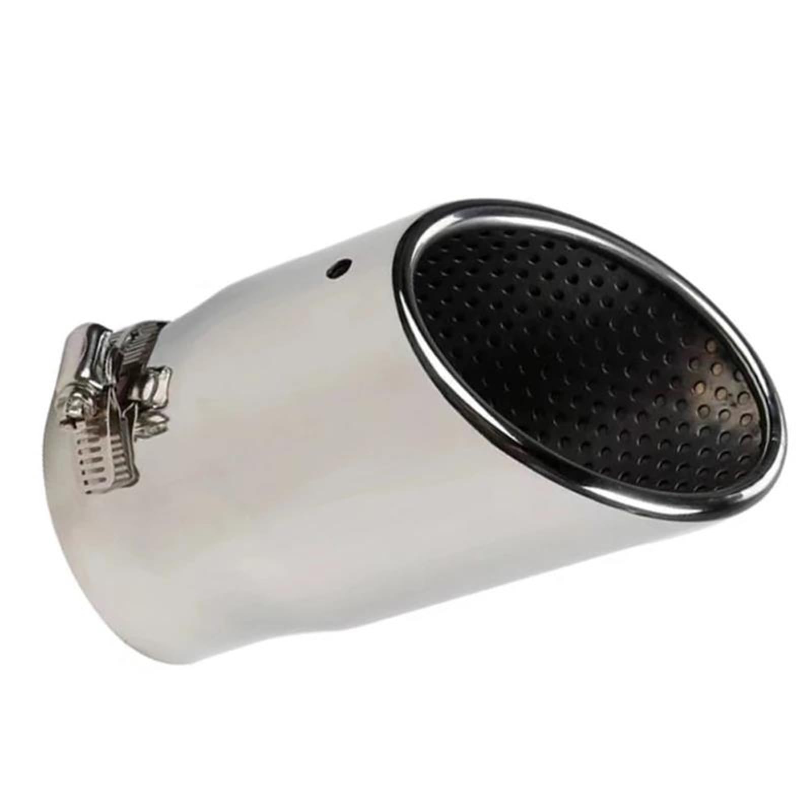 Auspuffblenden 1PC Auspuff Tip Muffler Für Jeep Für Wrangler JK JL 2007-2019 2020 2021 2022 2023 Für Kompass 2017-2022 Auto Auspuffblende(Silber) von DZSYOHFS