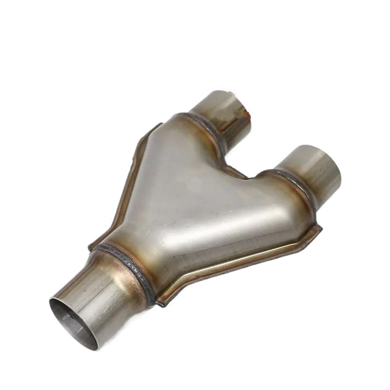 Auspuffblenden 51mm/57mm Inelt/Outlet Universal Edelstahl Modifizierte Auto Auspuff Y-rohr Schalldämpfer Spitze Y Form Auto Auspuffblende(57mm) von DZSYOHFS