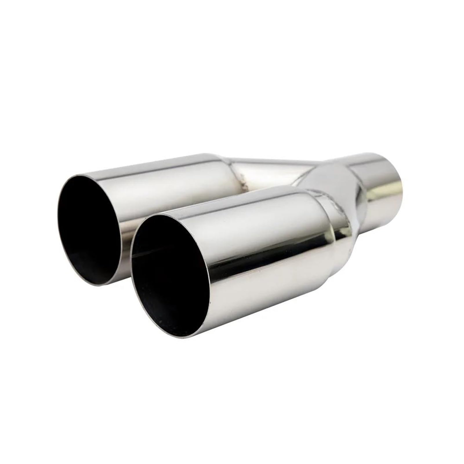 Auspuffblenden Auspuffspitze Aus Edelstahl Einlagig 63 Mm Einlass Gerader Schnitt 76 Mm Auslass Schalldämpfer-Endrohr Endspitze Auto Auspuffblende(Silber) von DZSYOHFS