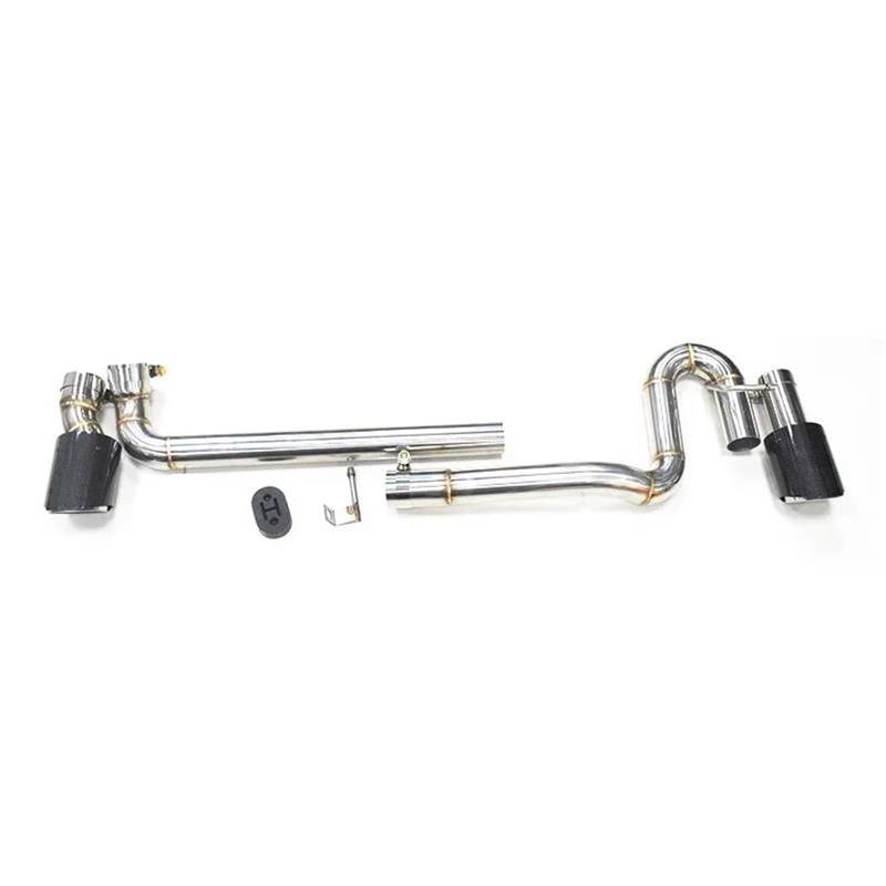 Auspuffblenden Auto Auspuff Für VW Für CC 2009-2018 Schalldämpfer Header Endrohr Auspuff System Düse Auto Auspuffblende(Kohlenstoff) von DZSYOHFS