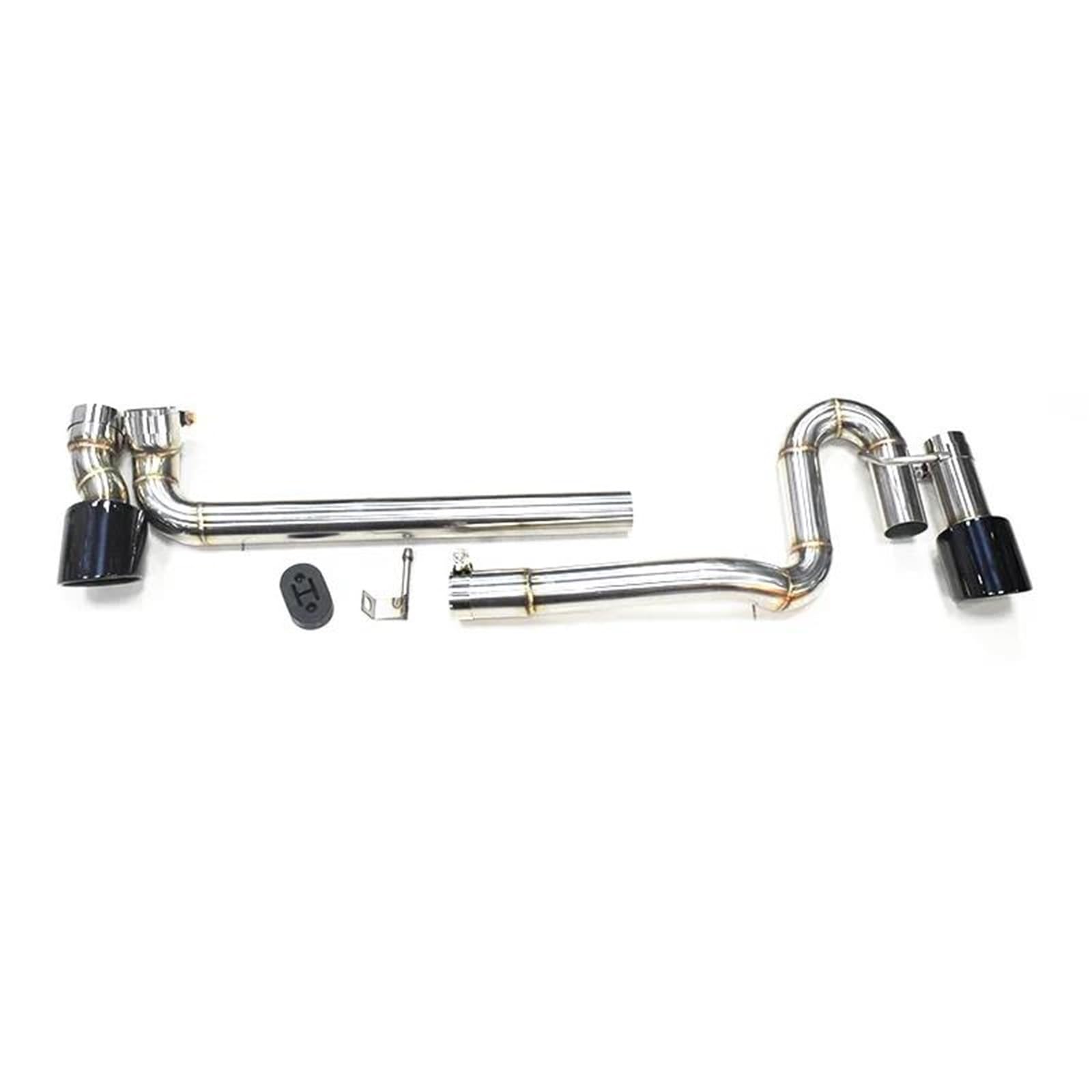 Auspuffblenden Auto Auspuff Für VW Für CC 2009-2018 Schalldämpfer Header Endrohr Auspuff System Düse Auto Auspuffblende(Schwarz) von DZSYOHFS
