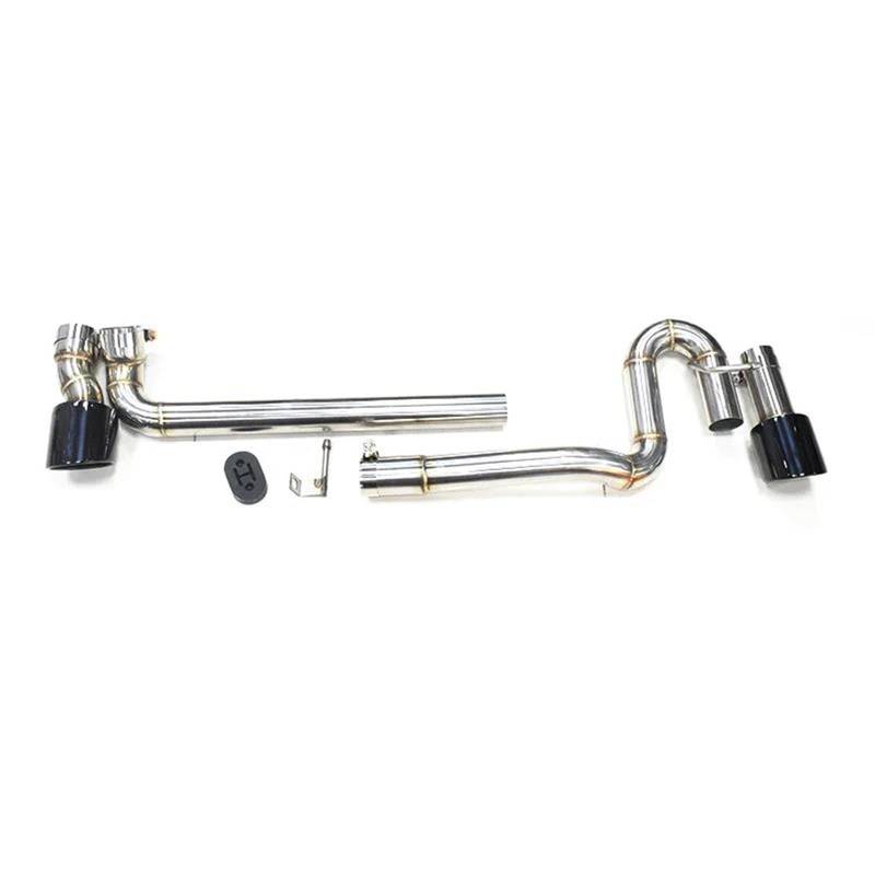 Auspuffblenden Auto Auspuff Für VW Für CC 2009-2018 Schalldämpfer Header Endrohr Auspuff System Düse Auto Auspuffblende(Schwarz) von DZSYOHFS