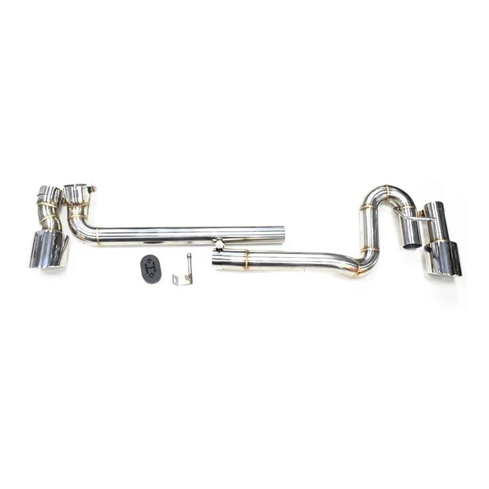 Auspuffblenden Auto Auspuff Für VW Für CC 2009-2018 Schalldämpfer Header Endrohr Auspuff System Düse Auto Auspuffblende(Silber) von DZSYOHFS