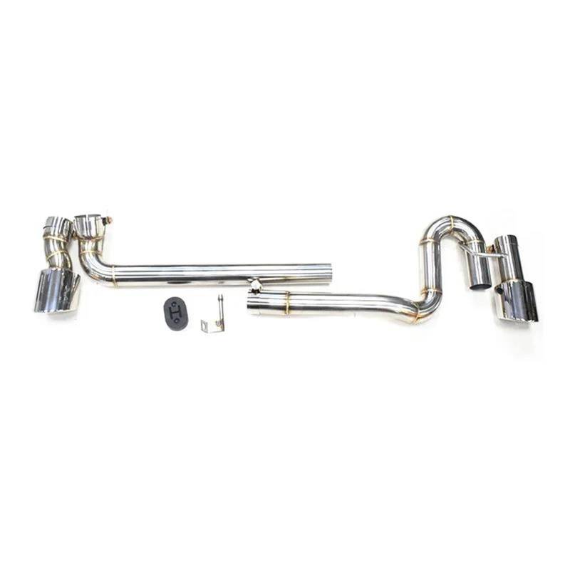 Auspuffblenden Auto Auspuff Für VW Für CC 2009-2018 Schalldämpfer Header Endrohr Auspuff System Düse Auto Auspuffblende(Silber) von DZSYOHFS