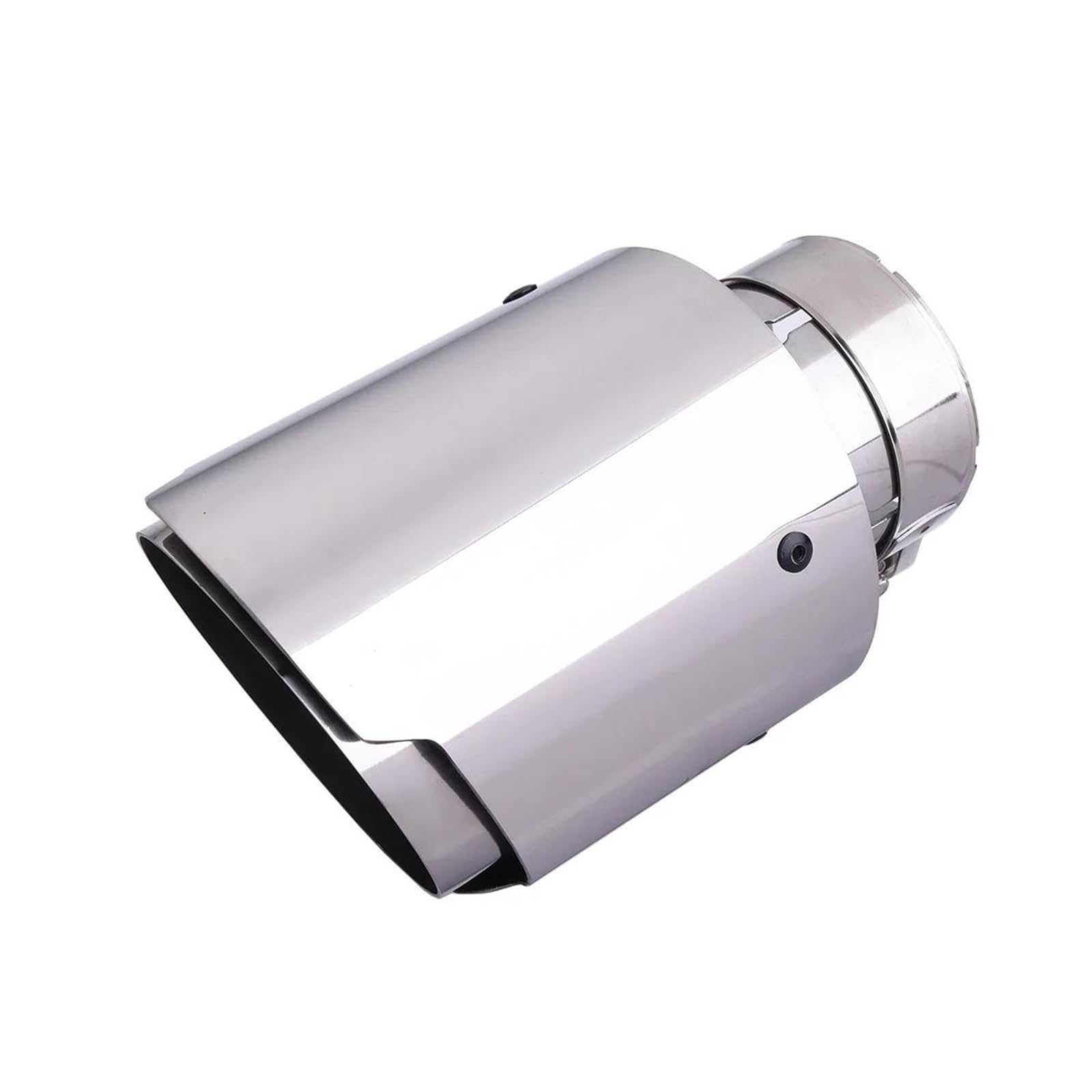 Auspuffblenden Carmon Auto Universal Edelstahl Auspuffblende Silber Farbe Endrohr Spitze Schalldämpfer Teile Auto Auspuffblende(Inlet 70-Outlet 101) von DZSYOHFS