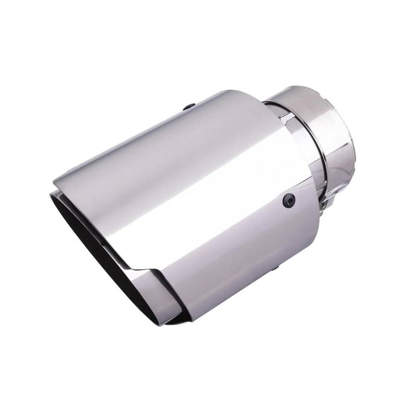 Auspuffblenden Carmon Auto Universal Edelstahl Auspuffblende Silber Farbe Endrohr Spitze Schalldämpfer Teile Auto Auspuffblende(Inlet 70-Outlet 101) von DZSYOHFS