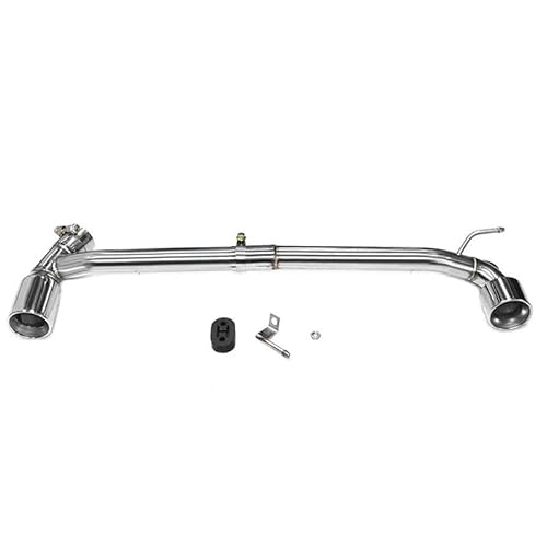 Auspuffblenden Doppelauspuffendrohre Für F30 F31 3er F32 420i 2013-2016 Benzinmodell Schalldämpfer-Spitzensystem Auto Auspuffblende(Silber) von DZSYOHFS