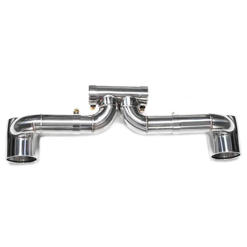 Auspuffblenden Doppelauspuffrohre Für 718 Für Boxster Up Für GT3 GT4 Look Auspuffspitzen Schalldämpferspitze Auspuffanlage Düse Endrohr Auto Auspuffblende(Silber) von DZSYOHFS