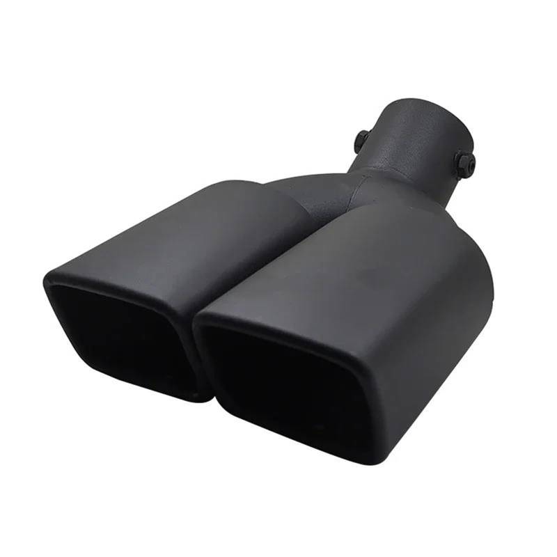 Auspuffblenden Für 14-21 Für Toyota Für Corolla Für Ralink Für Vios To Hyun Für Buick Für Excelle Für Weilang Dual Out Titan Black Square Endrohr Auto Auspuffblende(Matte Black) von DZSYOHFS