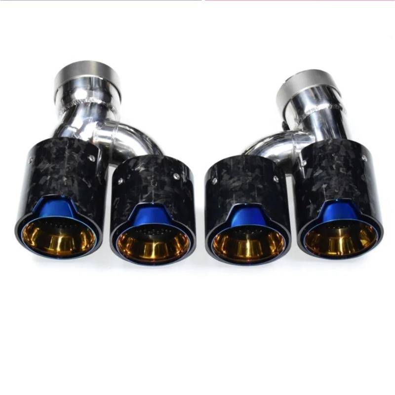 Auspuffblenden Für 2018 2019 2020 2023 Für 5 Series Endrohr G30 G31 Auspuffrohr Modifikation Quad Carbon Fiber Schalldämpfer Spitze Auspuffkopf Auto Auspuffblende(Carbon 6) von DZSYOHFS
