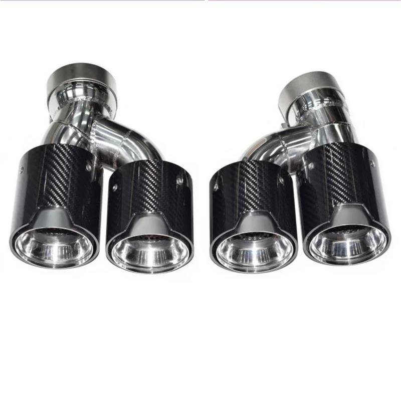 Auspuffblenden Für 2018 2019 2020 2023 Für 5 Series Endrohr G30 G31 Auspuffrohr Modifikation Quad Carbon Fiber Schalldämpfer Spitze Auspuffkopf Auto Auspuffblende(Carbon 7) von DZSYOHFS