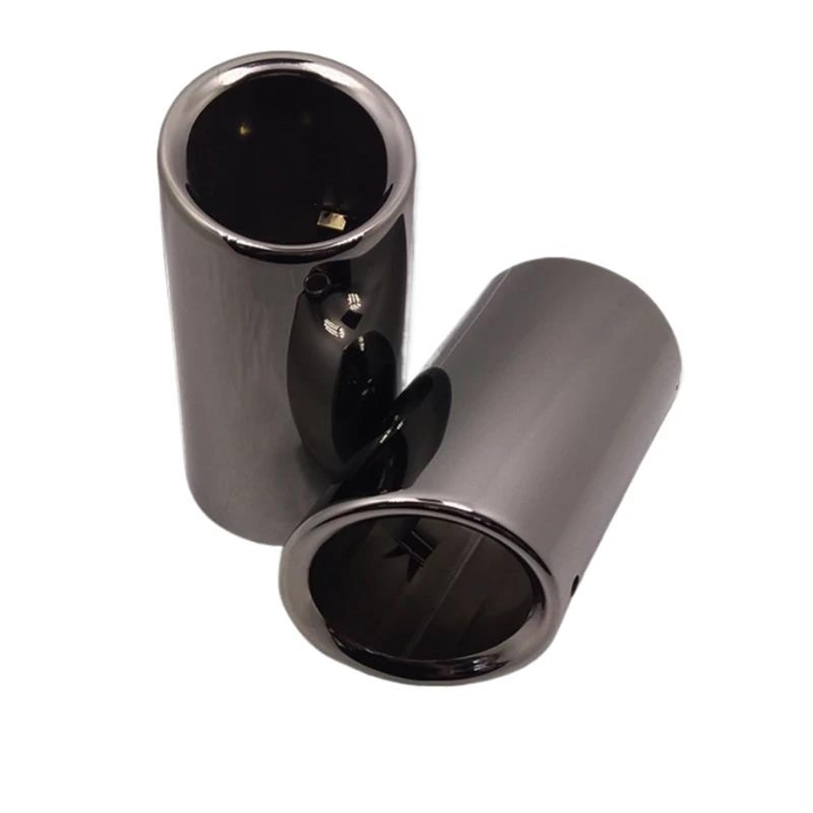 Auspuffblenden Für E90 E92 325i (2006-2010) Für 328i (2007-2010) Auspuff Schalldämpfer Edelstahl Auspuffspitze Auto Auspuffblende(Black 2PC) von DZSYOHFS
