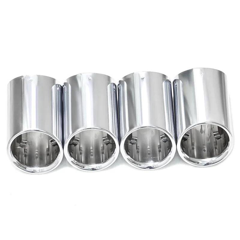 Auspuffblenden Für M2 Für M3 Für M4 F80 F82 F83 F87 Auspuffendrohrabdeckung Schalldämpferdüse Aus Edelstahl Auspuffanlage Auto Auspuffblende(Silver 4 PCS) von DZSYOHFS