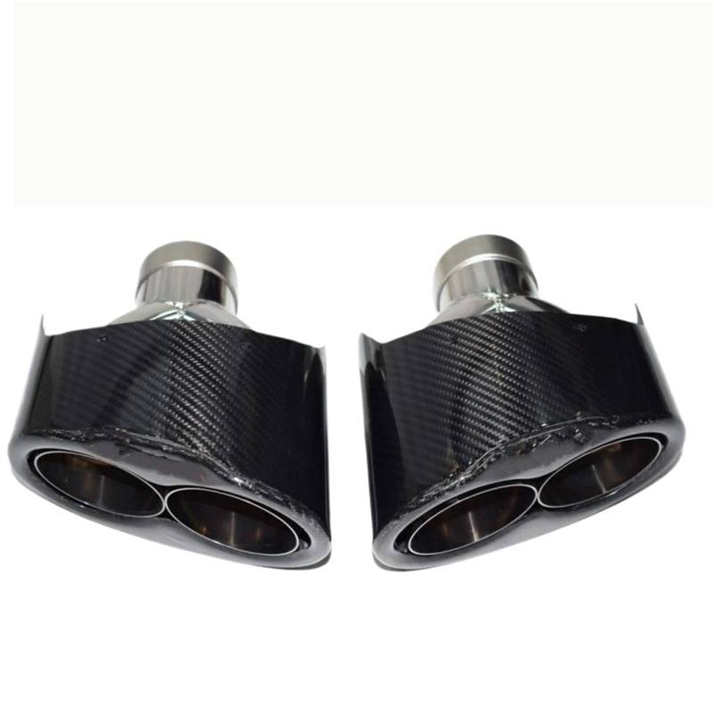 Auspuffblenden Geeignet Für Auspuffrohre Der A-Serie Der S-Serie Und Der RS-Serie Modifizierte Endrohrspitze Aus Kohlefaser Auto Auspuffblende(Black 1) von DZSYOHFS