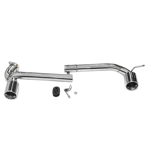 Auspuffblenden Schalldämpferspitze Für Die Hintere Stange Für F30 F31 318i 3er-Upgrade Für MT Für MP 2013+ Doppelauspuff-Endrohr Auto Auspuffblende(Silber) von DZSYOHFS