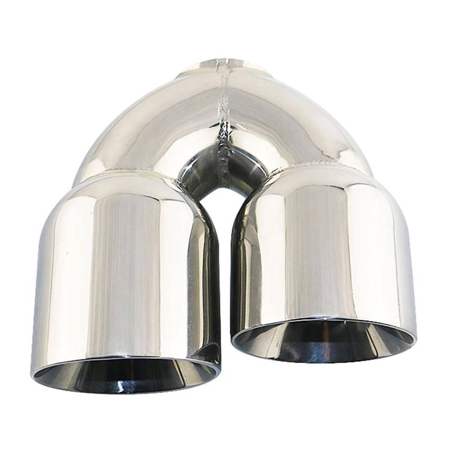 Auspuffblenden Universal-Auto-Auspuffblende Aus Edelstahl Schnittstelle 57 Mm Doppelauslass 89 Mm Schalldämpfer-Auspuffrohr Auto Auspuffblende(rechts) von DZSYOHFS