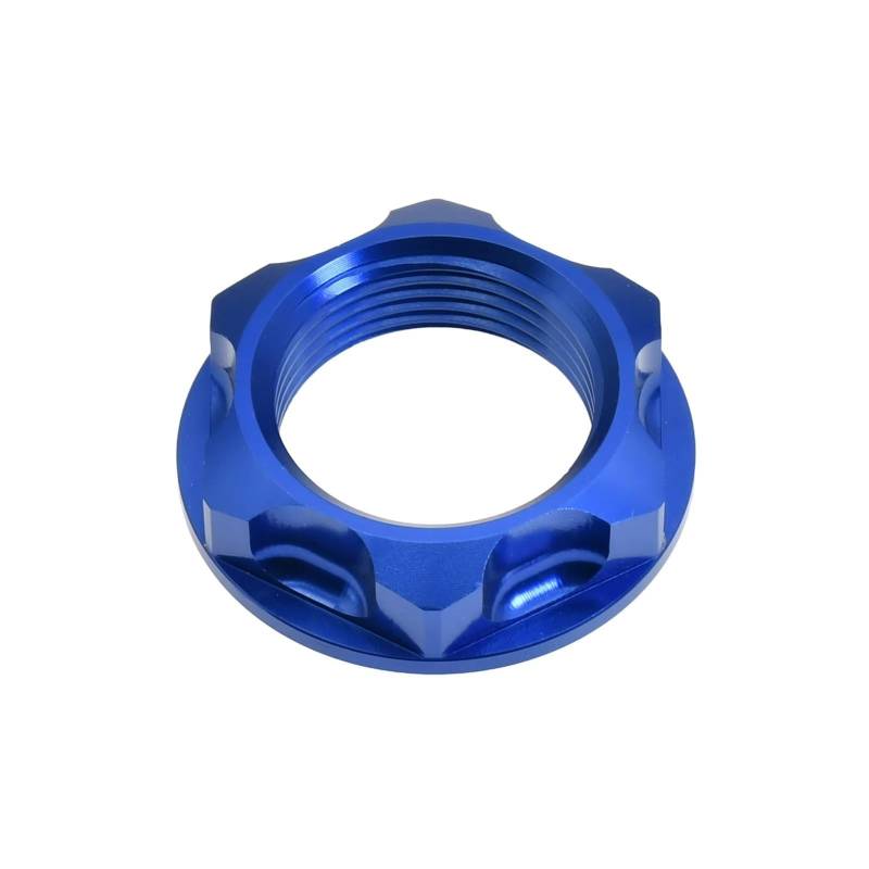 DZWDY Motorrad Schraube Kompatibel Mit Yamaha Für YZ125X Für YZ250X 2017-2021 Für WR250F Für WR450F 2006-2019. Motorrad-CNC-Gabelschaftoberteil-Jochbefestigungsmutter(Blue) von DZWDY