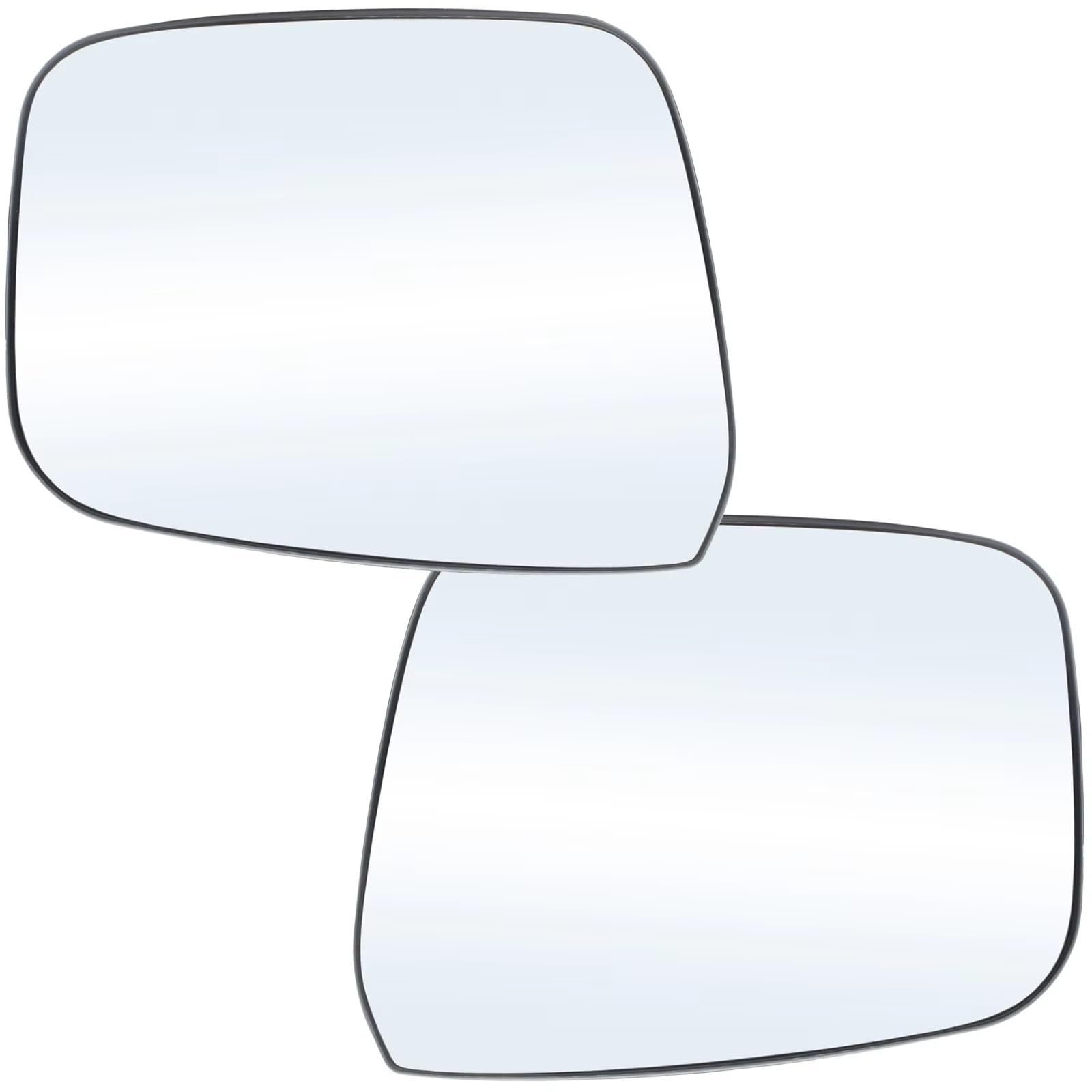 DZWDY Türspiegelglas Außenspiegel Kompatibel Mit Nissan Für Navara D40 2007–2013 Auto Links Rechts Hand Tür Seite Flügel Spiegel Glas Beheizte Rückspiegel Glas Linse 96366EB10A(1 Pair) von DZWDY