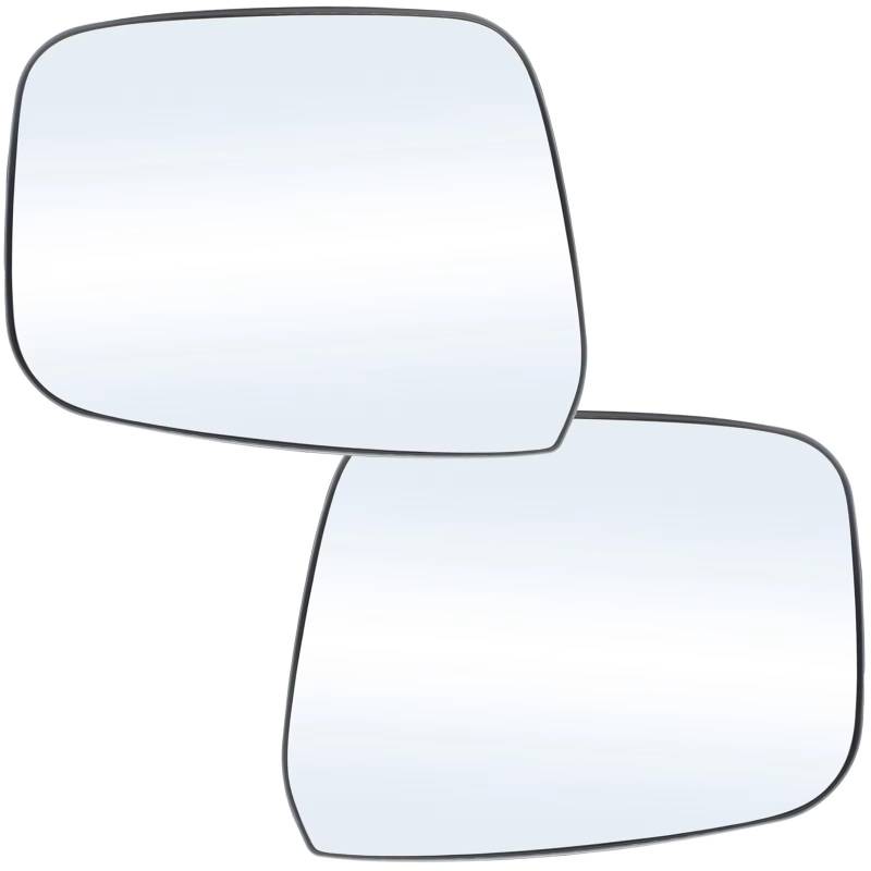 DZWDY Türspiegelglas Außenspiegel Kompatibel Mit Nissan Für Navara D40 2007–2013 Auto Links Rechts Hand Tür Seite Flügel Spiegel Glas Beheizte Rückspiegel Glas Linse 96366EB10A(1 Pair) von DZWDY