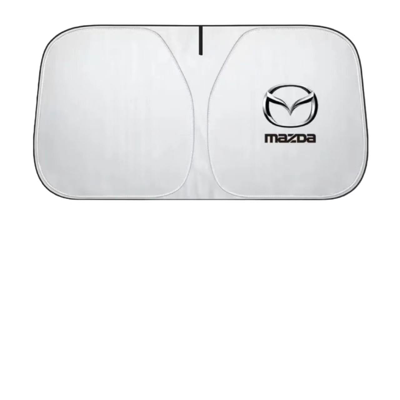 Sonnenblende Auto für Mazda CX-30,Faltbare Vorne Frontscheibe Sonnenschutz Visier mit Auto Logo Emblem Thermomatte Verdunkelung Plane UV-Schutz Auto Sommer Innen zubehör,B Sonnenblende Auto für Mazda CX-30,Faltbare Vorne Frontscheibe Sonnenschutz Visier mit Auto Logo Emblem Thermomatte Verdunkelung Plane UV-Schutz Auto Sommer Innen zubehör,B von DZYYDS