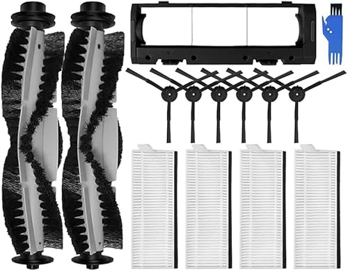 Daaxing Hauptbürste, Seitenbürsten, Filter-Reinigungsbürsten-Set, für Vactidy T6 Roboter-Staubsauger, Ersatzzubehör Daaxing Hauptbürste, Seitenbürsten, Filter-Reinigungsbürsten-Set, für Vactidy T6 Roboter-Staubsauger, Ersatzzubehör von Daaxing